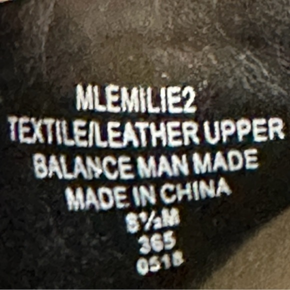 Marc Fisher Emilie Black Tweed Leather Espadrille Slide Mule Sandals Size 8.5 - Picture 9 of 10